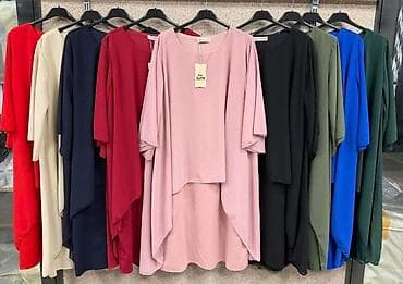 Elegantna dvodelna kombinacija: bluza-tunika sa asimetričnim kaskadnim na lalafo.rs — 4 Elegantna dvodelna kombinacija: bluza-tunika sa asimetričnim kaskadnim — 4