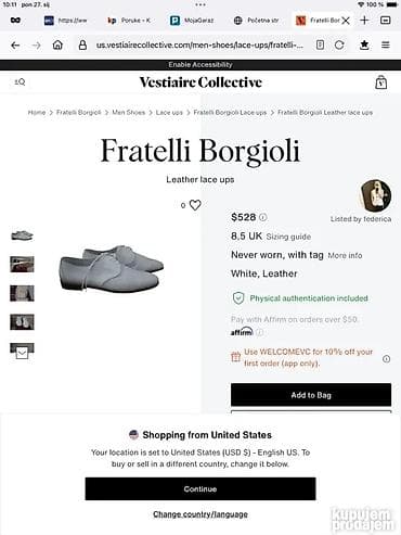 Original Fratelli Borgiolli Toscana cipele 45 100% Prevrnuta koza na lalafo.rs — 5 Original Fratelli Borgiolli Toscana cipele 45 100% Prevrnuta koza — 5