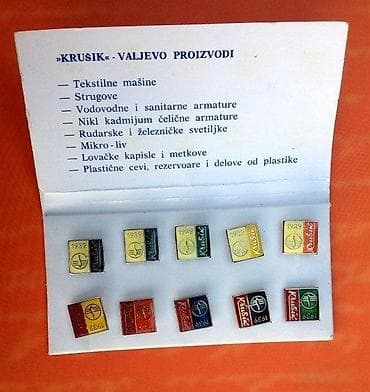 Sport & Hobby: Krušik Valjevo komplet 10 znački. Komplet od deset značaka KRUŠIK at lalafo.rs — 1 Sport & Hobby: Krušik Valjevo komplet 10 znački. Komplet od deset značaka KRUŠIK — 1