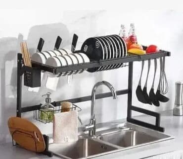 Velika cedilica za sudove - Sušilica za sudoperu u crnoj boji na lalafo.rs Velika cedilica za sudove - Sušilica za sudoperu u crnoj boji