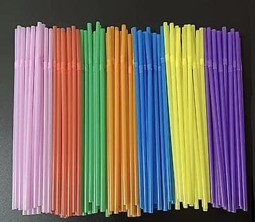 Šarene savitljive slamčice za piće 1000 kom - Materijal: plastika za na lalafo.rs — 3 Šarene savitljive slamčice za piće 1000 kom - Materijal: plastika za — 3
