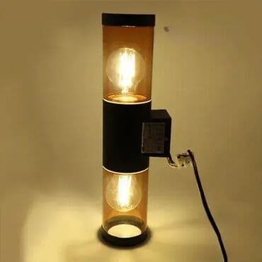 Baštenska rasveta: Crna zidna baštenska lampa sa dva E27 grla, maksimalne snage 25W po na lalafo.rs — 1 Baštenska rasveta: Crna zidna baštenska lampa sa dva E27 grla, maksimalne snage 25W po — 1