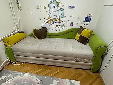 Dečiji kauč u zelenoj i bež boji, dizajniran za udobnost i praktičnost na lalafo.rs — 4 Dečiji kauč u zelenoj i bež boji, dizajniran za udobnost i praktičnost — 4