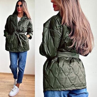 🔥Ženska prošivena jakna na akciji – kratki model sa pojasom na lalafo.rs — 6 🔥Ženska prošivena jakna na akciji – kratki model sa pojasom — 6