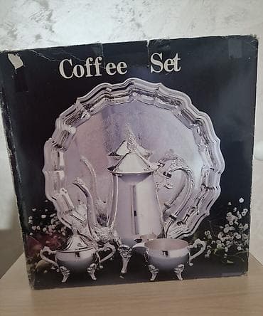 Srebrno-platirani coffee set Komplet za kafu sa klasičnim na lalafo.rs Srebrno-platirani coffee set Komplet za kafu sa klasičnim