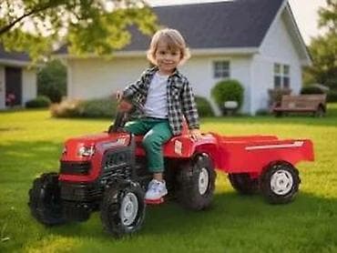 prsluk jaknica mango u: Dečiji traktor na pedale sa prikolicom – crveni - Realističan dizajn at lalafo.rs — 4 prsluk jaknica mango u: Dečiji traktor na pedale sa prikolicom – crveni - Realističan dizajn — 4