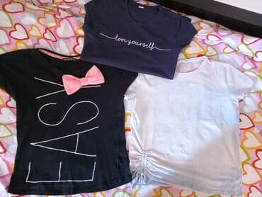 Bundle: T-shirts, For girls, age: 12-13 years at lalafo.rs Bundle: T-shirts, For girls, age: 12-13 years