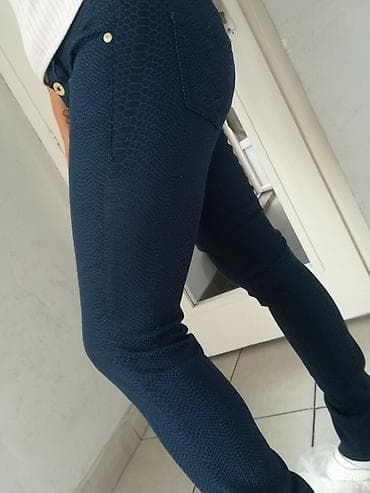 Pants: Teget vrhunske pantalone Vel S M sa puno elastina at lalafo.rs — 3 Pants: Teget vrhunske pantalone Vel S M sa puno elastina — 3