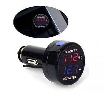 Digitalni termometar i voltmetar za auto (za upaljač) - Uređaj 2 u 1 at lalafo.rs — 3 Digitalni termometar i voltmetar za auto (za upaljač) - Uređaj 2 u 1 — 3