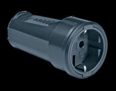 Prenosna dvopolna priključnica – PVC – 16A / 250V~ – Crna na lalafo.rs Prenosna dvopolna priključnica – PVC – 16A / 250V~ – Crna