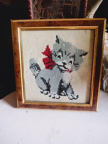 Ručni rad – gobleni u ramovima - Motiv pejzaža sa rekom, vetrenjačom na lalafo.rs — 2 Ručni rad – gobleni u ramovima - Motiv pejzaža sa rekom, vetrenjačom — 2