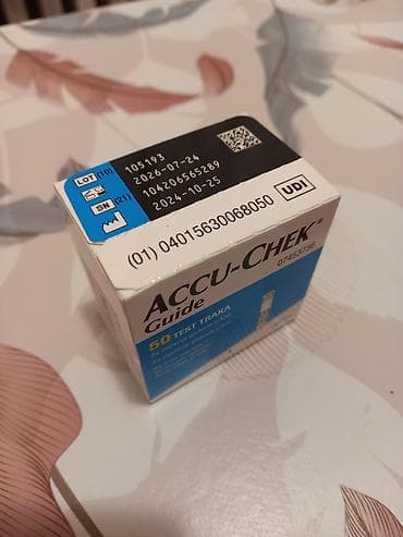 Accu-chek guide 50 trakica, novo, važe do 24.07.2026. 800 dinara. Može na lalafo.rs Accu-chek guide 50 trakica, novo, važe do 24.07.2026. 800 dinara. Može