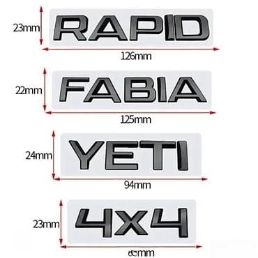 3D hromirane nalepnice/emblemi za Škoda modele Opis: - Samolepljivi na lalafo.rs 3D hromirane nalepnice/emblemi za Škoda modele Opis: - Samolepljivi