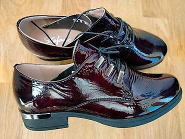 Ženske lakovane cipele Stefano - Model: šnir – vezivanje sa četiri na lalafo.rs — 1 Ženske lakovane cipele Stefano - Model: šnir – vezivanje sa četiri — 1