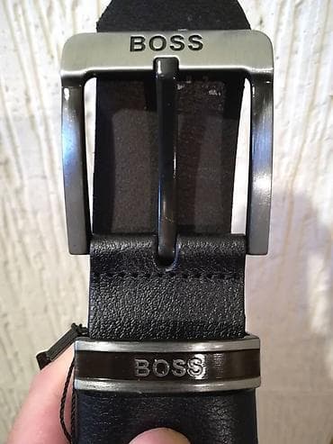 Novi muski kozni markirani kais Hugo Boss u crnoj boji. Zemlja porekla na lalafo.rs — 2 Novi muski kozni markirani kais Hugo Boss u crnoj boji. Zemlja porekla — 2