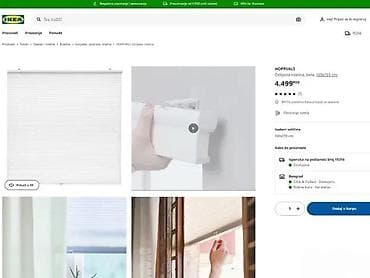 Curtains & Drapes: HOPPVALS ćelijasta roletna – bela - Tip: plisirana/ćelijasta roletna at lalafo.rs — 4 Curtains & Drapes: HOPPVALS ćelijasta roletna – bela - Tip: plisirana/ćelijasta roletna — 4