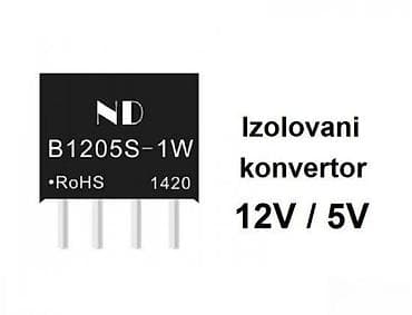 Home & Garden: Izolovani DC‑DC konvertor B1205S‑1W (12V na 5V) - Ulazni napon: 12 V at lalafo.rs — 1 Home & Garden: Izolovani DC‑DC konvertor B1205S‑1W (12V na 5V) - Ulazni napon: 12 V — 1