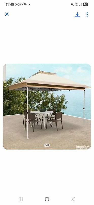 Garden umbrellas, awnings and pavilions: Gazebo paviljon sa mehanizmom 350x350cm Braon Gazebo sa mehanizmom je at lalafo.rs — 3 Garden umbrellas, awnings and pavilions: Gazebo paviljon sa mehanizmom 350x350cm Braon Gazebo sa mehanizmom je — 3