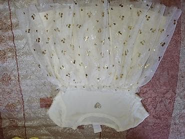 Elegantna haljinica–body za bebu (svetlokrem boja) sa raskošnom til na lalafo.rs — 1 Elegantna haljinica–body za bebu (svetlokrem boja) sa raskošnom til — 1