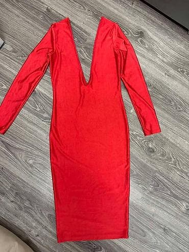 Women's Clothing: Nova crvena tegljiva haljina H&M. Veličina je M ali može i za L at lalafo.rs — 1 Women's Clothing: Nova crvena tegljiva haljina H&M. Veličina je M ali može i za L — 1