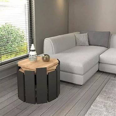 Set od 3 pomoćna/klub stočića – moderni heksagonalni dizajn - Dizajn na lalafo.rs — 2 Set od 3 pomoćna/klub stočića – moderni heksagonalni dizajn - Dizajn — 2