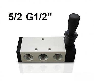 Ručni pneumatski ventil 5/2, navoj G1/2" - Tip: ručni klipni/ručica at lalafo.rs — 3 Ručni pneumatski ventil 5/2, navoj G1/2" - Tip: ručni klipni/ručica — 3