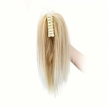 Ekstenzija za kosu sa šnalom – visoki rep - Tip: sintetička na lalafo.rs — 1 Ekstenzija za kosu sa šnalom – visoki rep - Tip: sintetička — 1