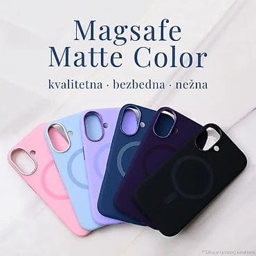 Maska Magsafe Matte Color iPhone 16 Pro Max 6.9 crna. Uz brzu dostavu na lalafo.rs — 1 Maska Magsafe Matte Color iPhone 16 Pro Max 6.9 crna. Uz brzu dostavu — 1