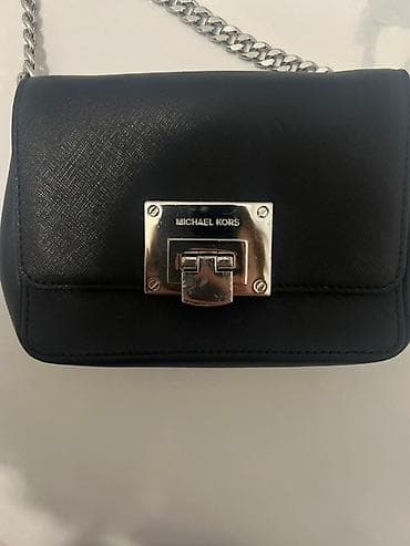 Michael Kors TINA SM Clutch – crna kožna torbica Uvoz Engleska Polovna at lalafo.rs — 6 Michael Kors TINA SM Clutch – crna kožna torbica Uvoz Engleska Polovna — 6
