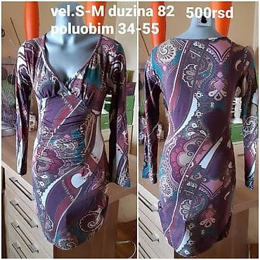 Personal Items: Haljina sa dugim rukavima, elastična, uz telo. - V-izrez sa at lalafo.rs — 4 Personal Items: Haljina sa dugim rukavima, elastična, uz telo. - V-izrez sa — 4
