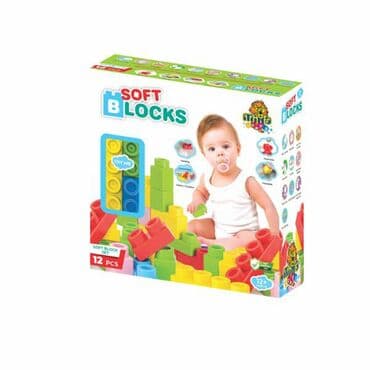 Soft Blocks – set mekih građevinskih kocki za najmlađe - Set: 12 na lalafo.rs Soft Blocks – set mekih građevinskih kocki za najmlađe - Set: 12