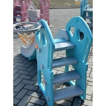 Dečiji tobogan sa košem za košarku – unutra/spolja - Višenamenski na lalafo.rs — 6 Dečiji tobogan sa košem za košarku – unutra/spolja - Višenamenski — 6