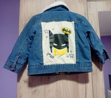 Dečja teksas jakna sa toplom postavom i Batman motivom - Materijal na lalafo.rs — 1 Dečja teksas jakna sa toplom postavom i Batman motivom - Materijal — 1