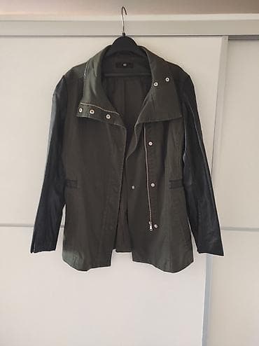 h: Jakna H&M, tamno maslinasto zelena, sa koznim rukavima. Poluobim at lalafo.rs — 1 h: Jakna H&M, tamno maslinasto zelena, sa koznim rukavima. Poluobim — 1