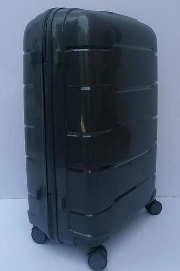 Travel suitcases and bags: Tvrdi kofer na točkiće – tamnosiva boja - Materijal: čvrsta ABS/PC at lalafo.rs — 6 Travel suitcases and bags: Tvrdi kofer na točkiće – tamnosiva boja - Materijal: čvrsta ABS/PC — 6