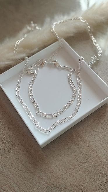 Jewellery sets: Set nakita – srebro 925 (žig 925) - Materijal: pun srebro 925, sa at lalafo.rs — 4 Jewellery sets: Set nakita – srebro 925 (žig 925) - Materijal: pun srebro 925, sa — 4