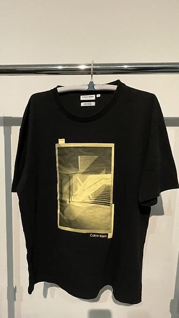 Men's T-shirt Calvin Klein, bоја - Crna na lalafo.rs Men's T-shirt Calvin Klein, bоја - Crna