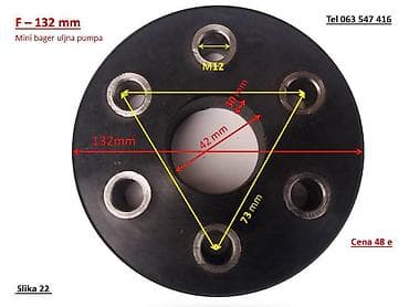 Transport: Prirubnica za mini bager – uljna pumpa Spoljni precnik spojnice at lalafo.rs — 1 Transport: Prirubnica za mini bager – uljna pumpa Spoljni precnik spojnice — 1