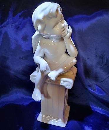 Porcelanska veca,nova figura andjela ( heruvima ),na stubu. Nova na lalafo.rs Porcelanska veca,nova figura andjela ( heruvima ),na stubu. Nova
