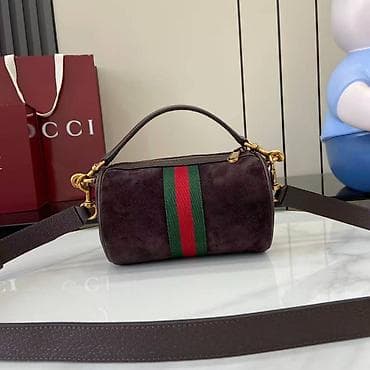 Gucci torba – mini barrel/duffle model od tamno braon brušene kože na lalafo.rs — 6 Gucci torba – mini barrel/duffle model od tamno braon brušene kože — 6