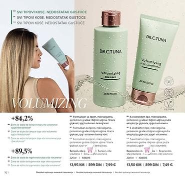 DR. C. TUNA – nega kose i intimne higijene 1) Volumizing linija – za na lalafo.rs DR. C. TUNA – nega kose i intimne higijene 1) Volumizing linija – za