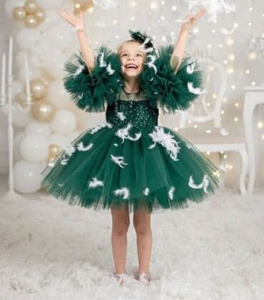 Dečija svečana haljina od tila sa šljokicama - Raskošna puf suknja od na lalafo.rs — 2 Dečija svečana haljina od tila sa šljokicama - Raskošna puf suknja od — 2