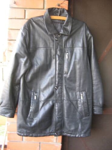 Kožna jakna Prava koža, M (EU 50), C&A, bоја - Crna na lalafo.rs Kožna jakna Prava koža, M (EU 50), C&A, bоја - Crna