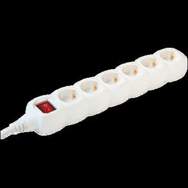 Produžni kabel, 6 utičnice, prekidač, 1.5mm²,1.5 met, beli. Tip kabla na lalafo.rs Produžni kabel, 6 utičnice, prekidač, 1.5mm²,1.5 met, beli. Tip kabla