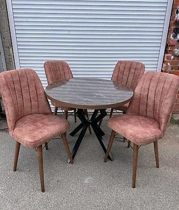 Set za trpezariju – okrugli sto + 4 stolice na lalafo.rs — 2 Set za trpezariju – okrugli sto + 4 stolice — 2