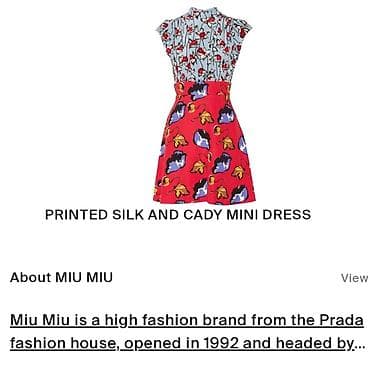 MIU MIU - Prada, preslatka vesela cvetna haljina, original. Floral na lalafo.rs — 8 MIU MIU - Prada, preslatka vesela cvetna haljina, original. Floral — 8