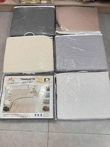 Trapunto prekrivač za krevet – set - Luksuzni prošiveni set sa na lalafo.rs — 2 Trapunto prekrivač za krevet – set - Luksuzni prošiveni set sa — 2