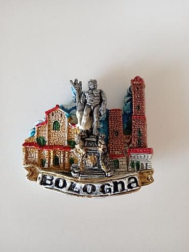 Suvenir magnet za frižider – Bologna - Ručno oslikan reljefni magnet na lalafo.rs Suvenir magnet za frižider – Bologna - Ručno oslikan reljefni magnet