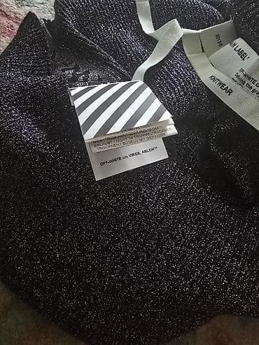 OFF-WHITE original haljina, sa srebrnim nitima, rolka, sa strane pise na lalafo.rs — 8 OFF-WHITE original haljina, sa srebrnim nitima, rolka, sa strane pise — 8