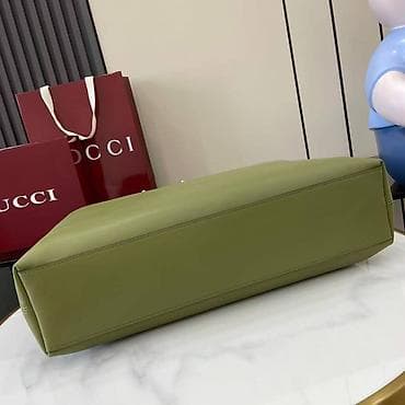 Gucci kožna torba – maslinasto zelena, veliki shopper/hobo model - at lalafo.rs — 5 Gucci kožna torba – maslinasto zelena, veliki shopper/hobo model - — 5